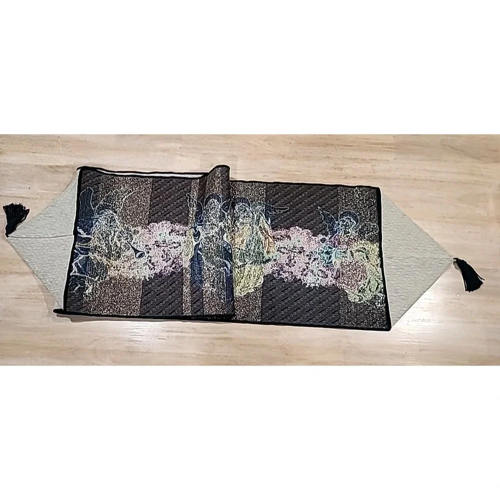 Christmas Angels w/Musical Instruments Tapestry Table Runner 13
